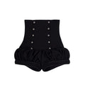 MILITARY RUFFLE MINI SHORTS