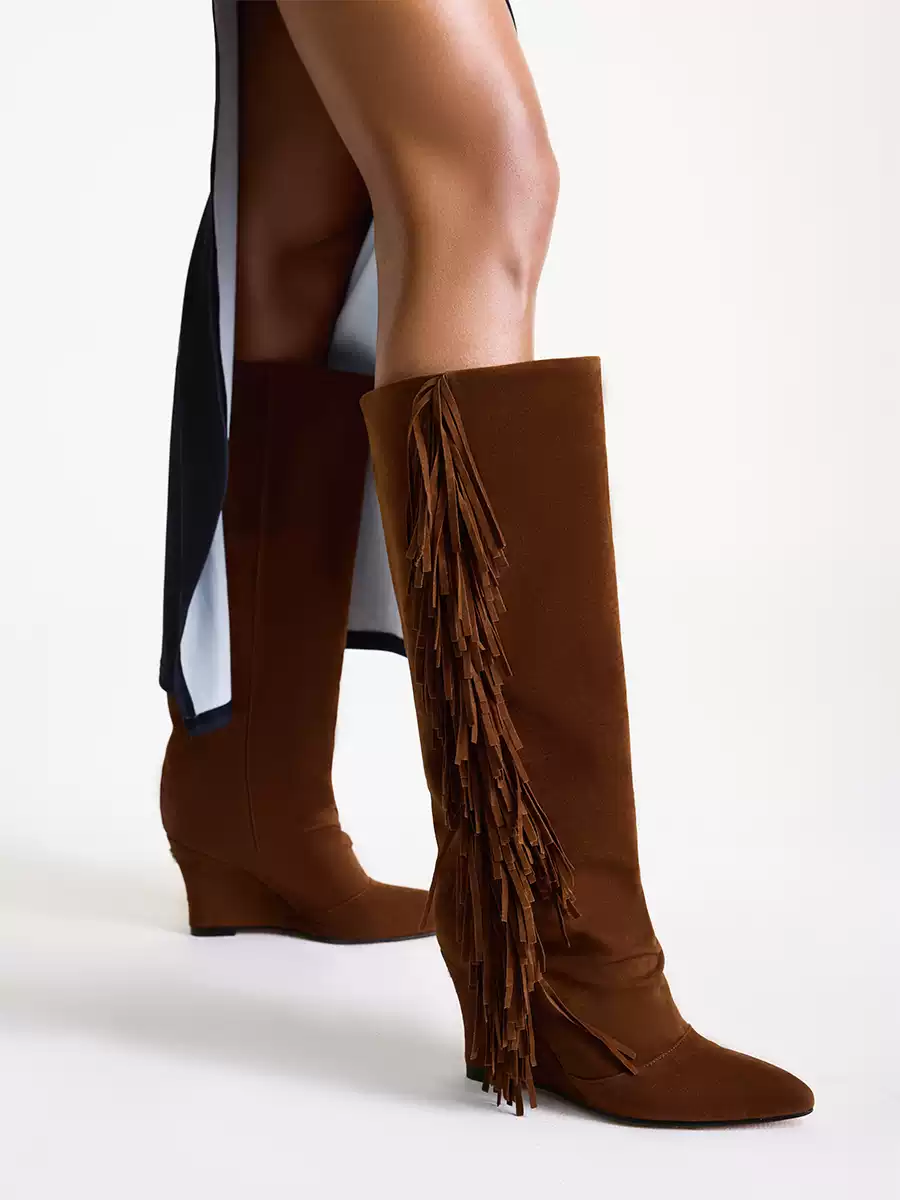 Fur-Trim Lace-Up Combat Boots (Copy)