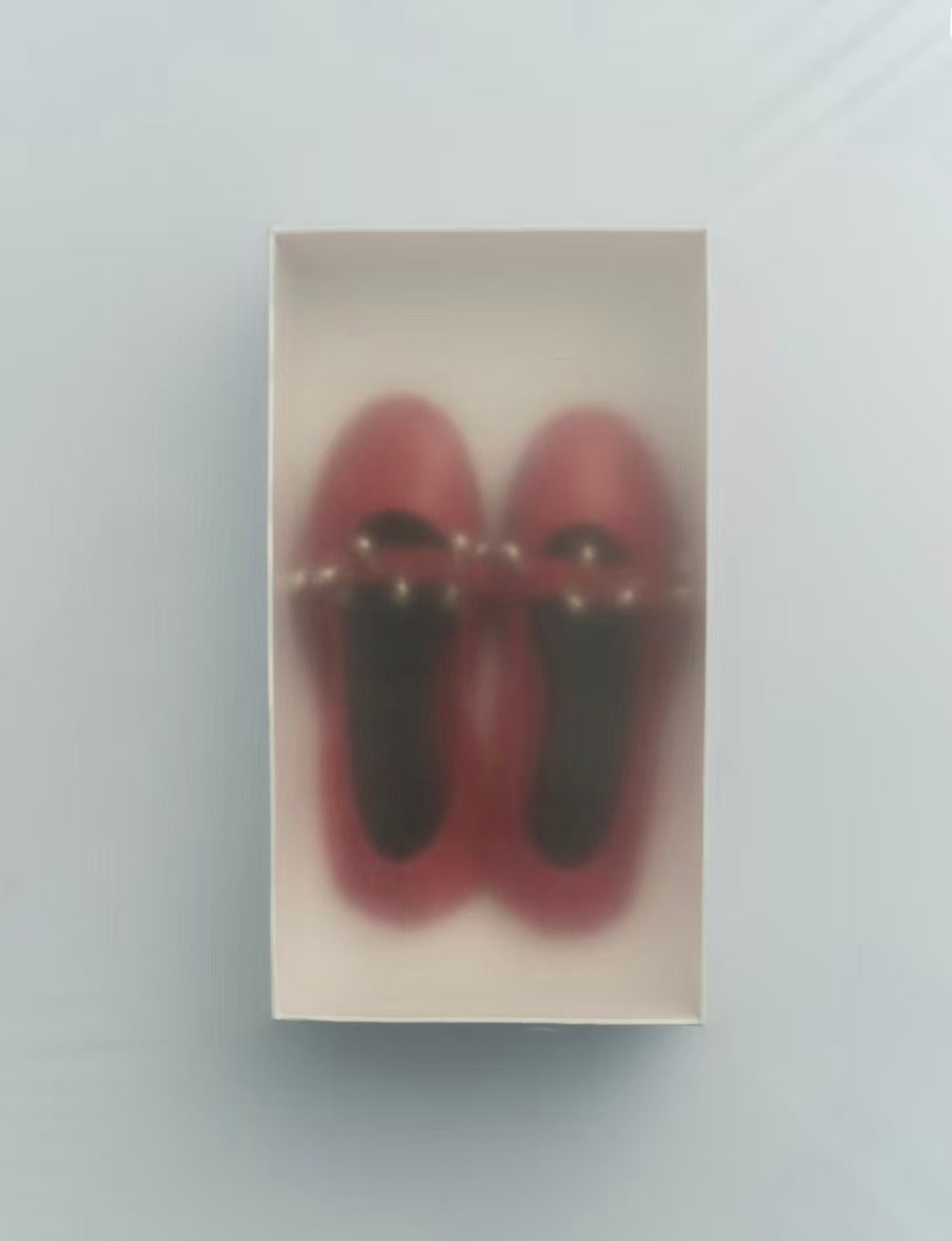 Red Lambskin Ballet Flats