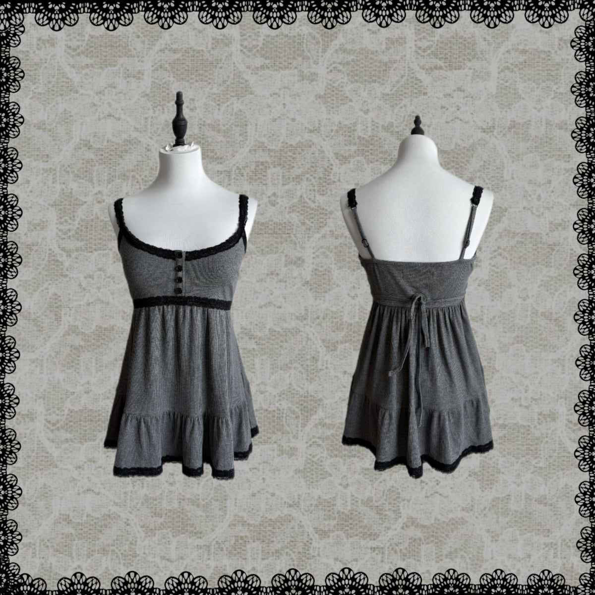 Lace Trim Cropped Cami Top