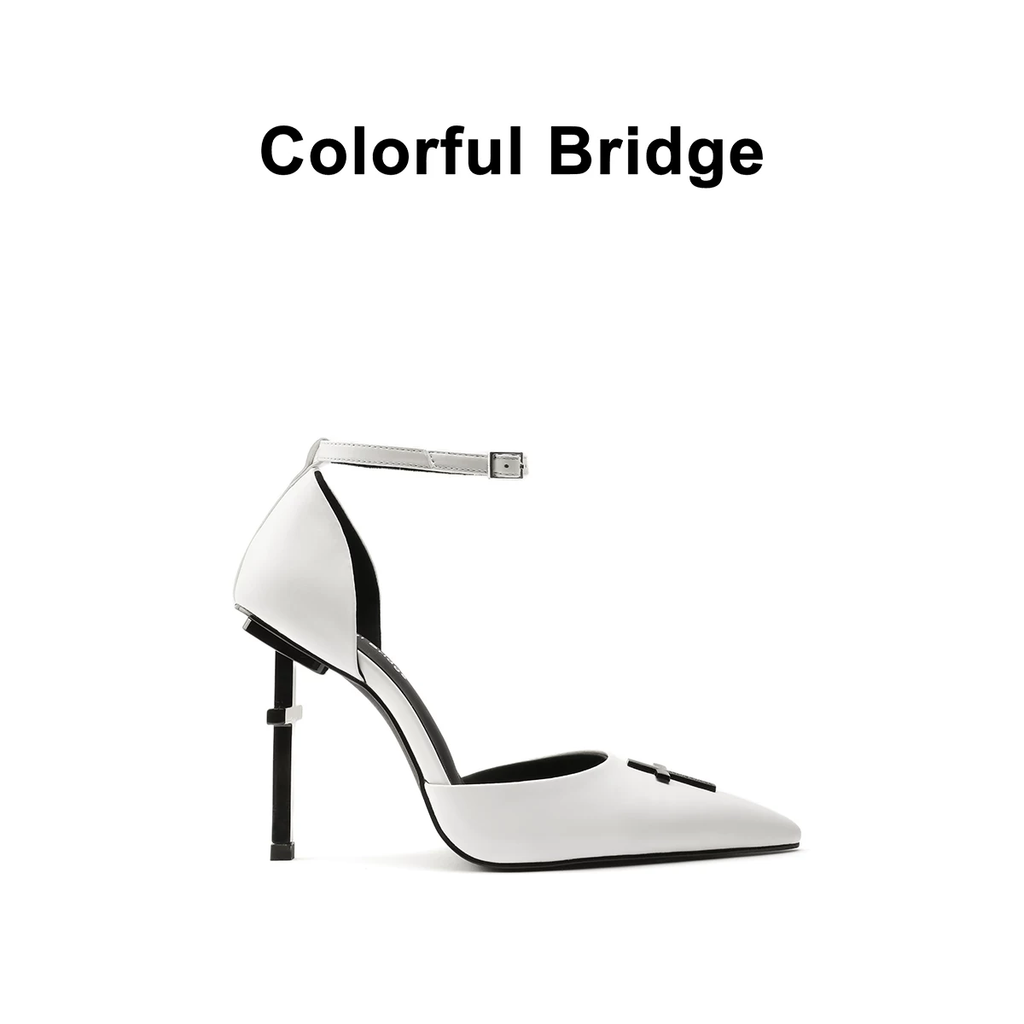 Crucifix Cut-Out Strappy Heels