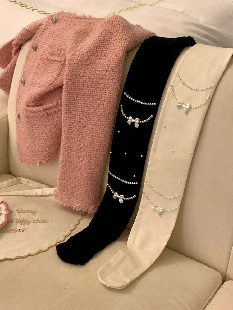 Bead Details Tights