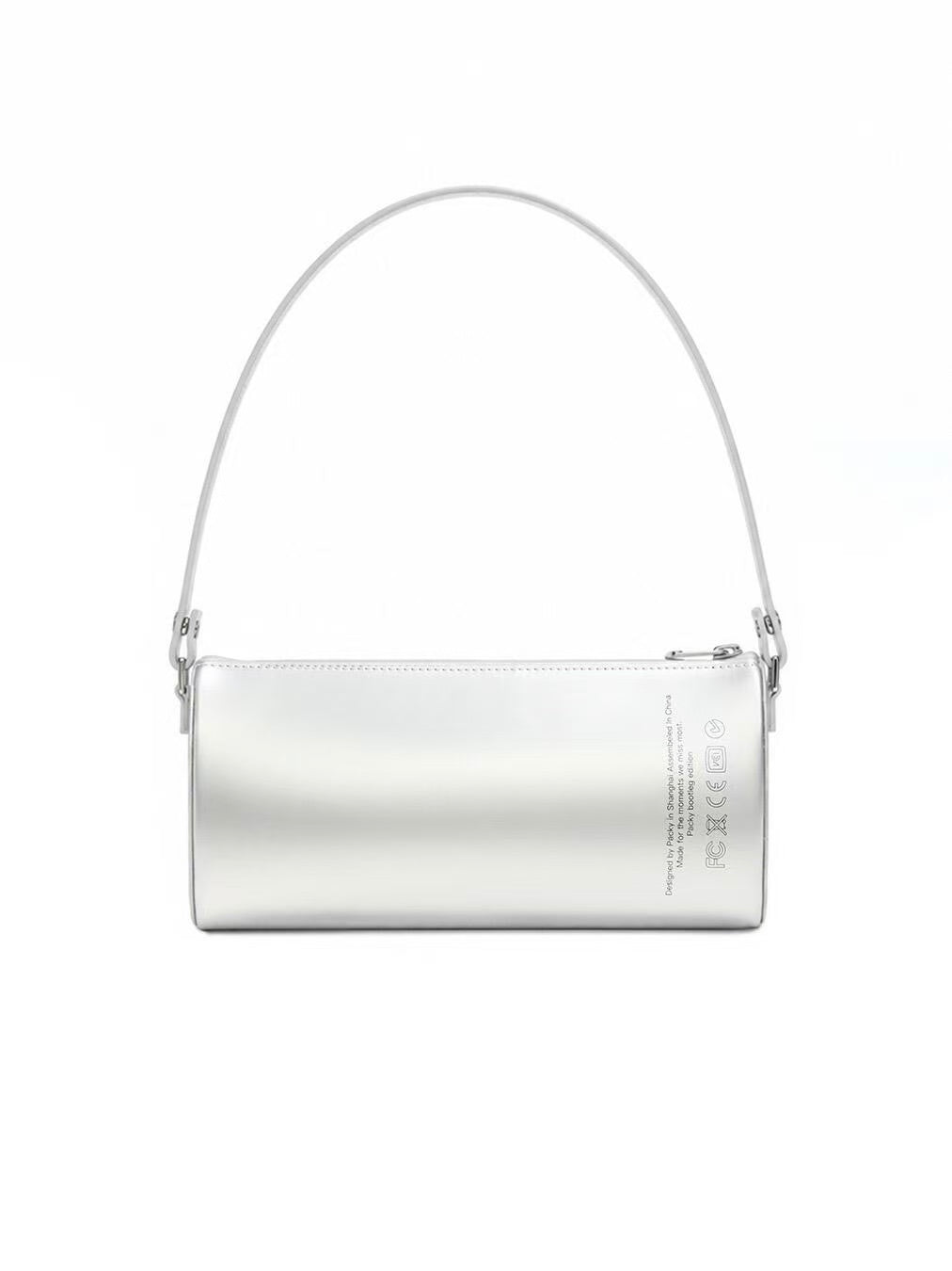 Retro MP3 Music Player Shoulder Bag - Silver