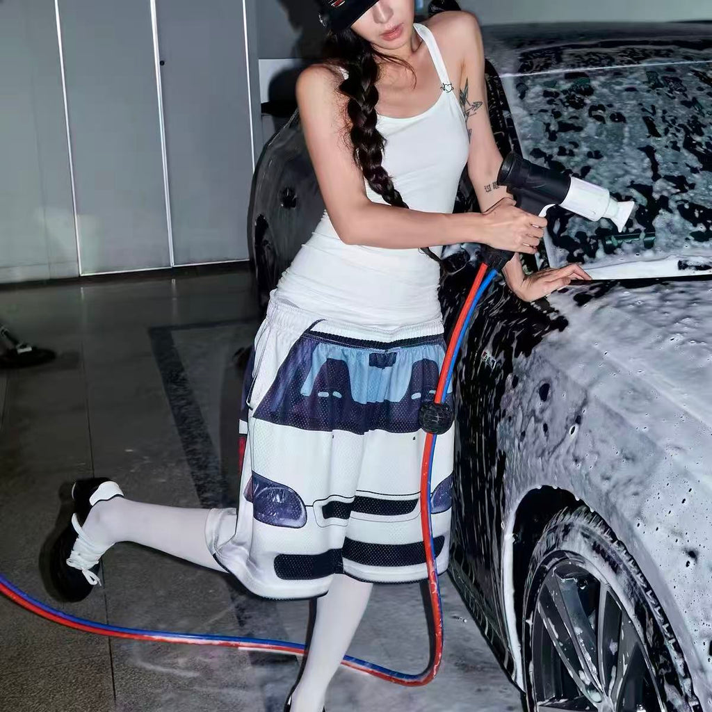 USIC | CAR PRINT MESH BASKETBALL SHORTS