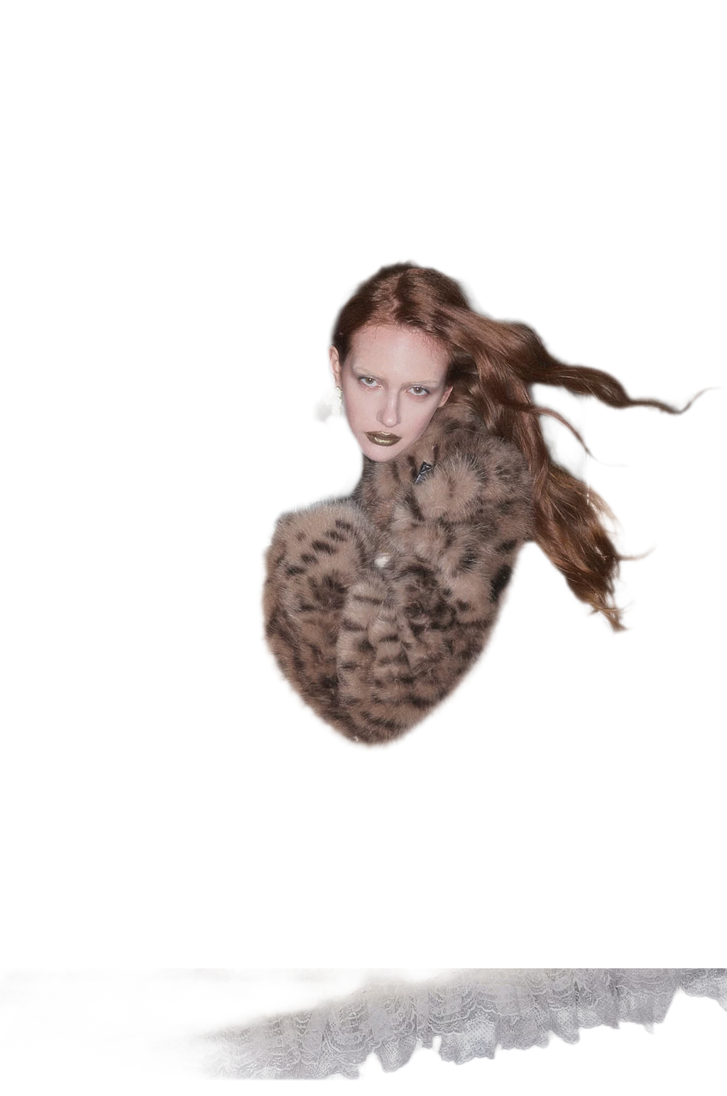 Plush Leopard Print Cropped Faux Fur Coat