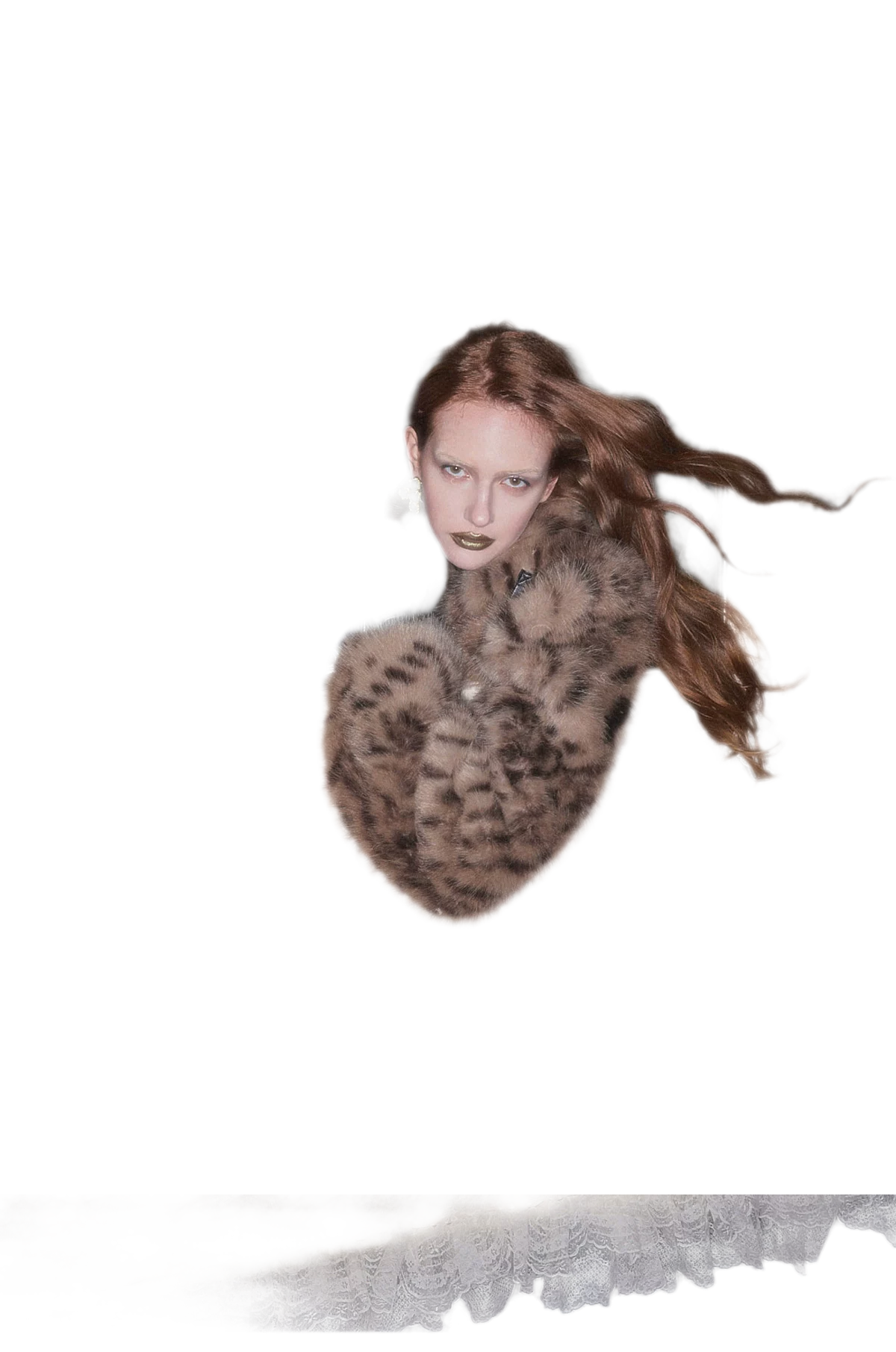 Plush Leopard Print Cropped Faux Fur Coat