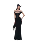 NOLA back tie knit maxi dress
