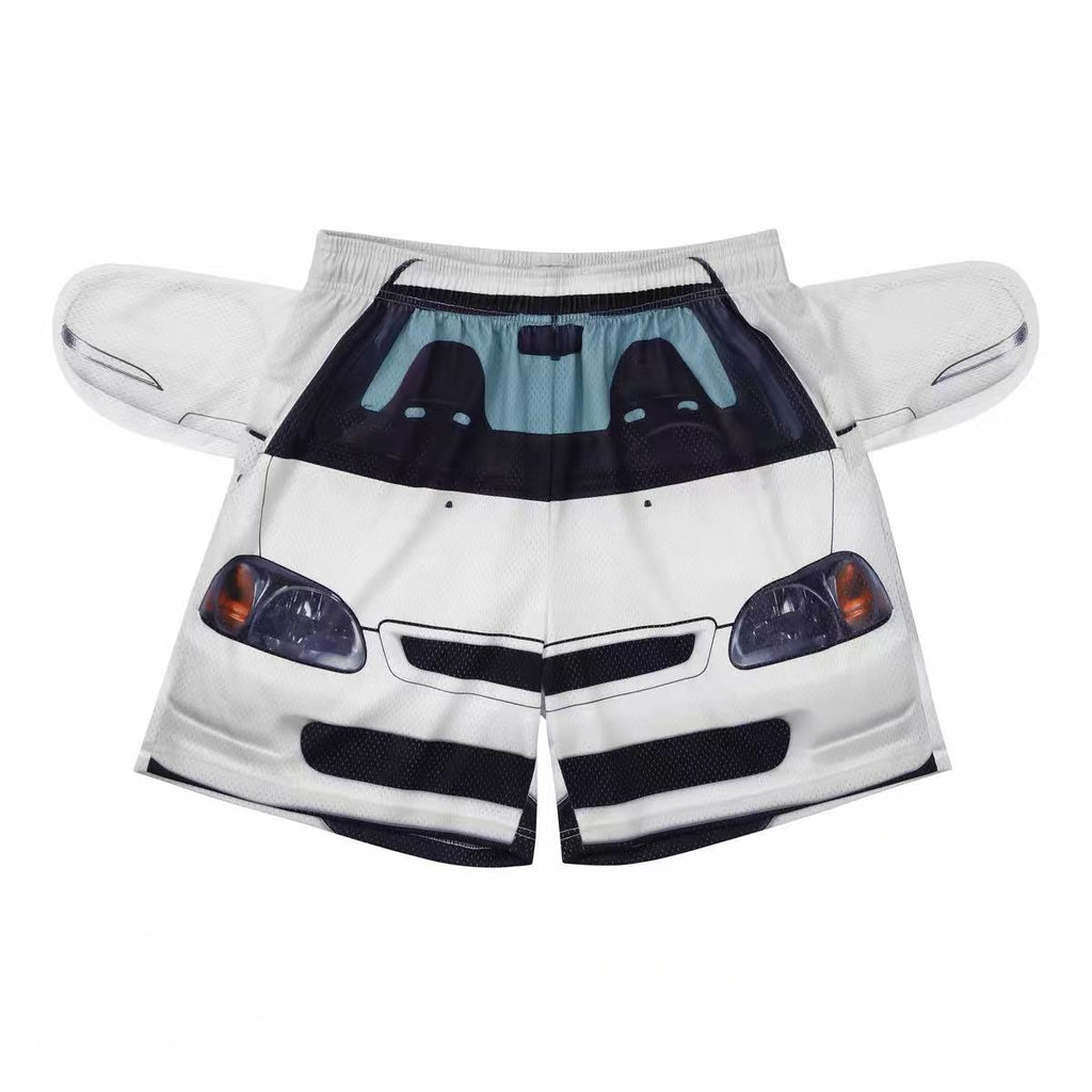 USIC | CAR PRINT MESH BASKETBALL SHORTS