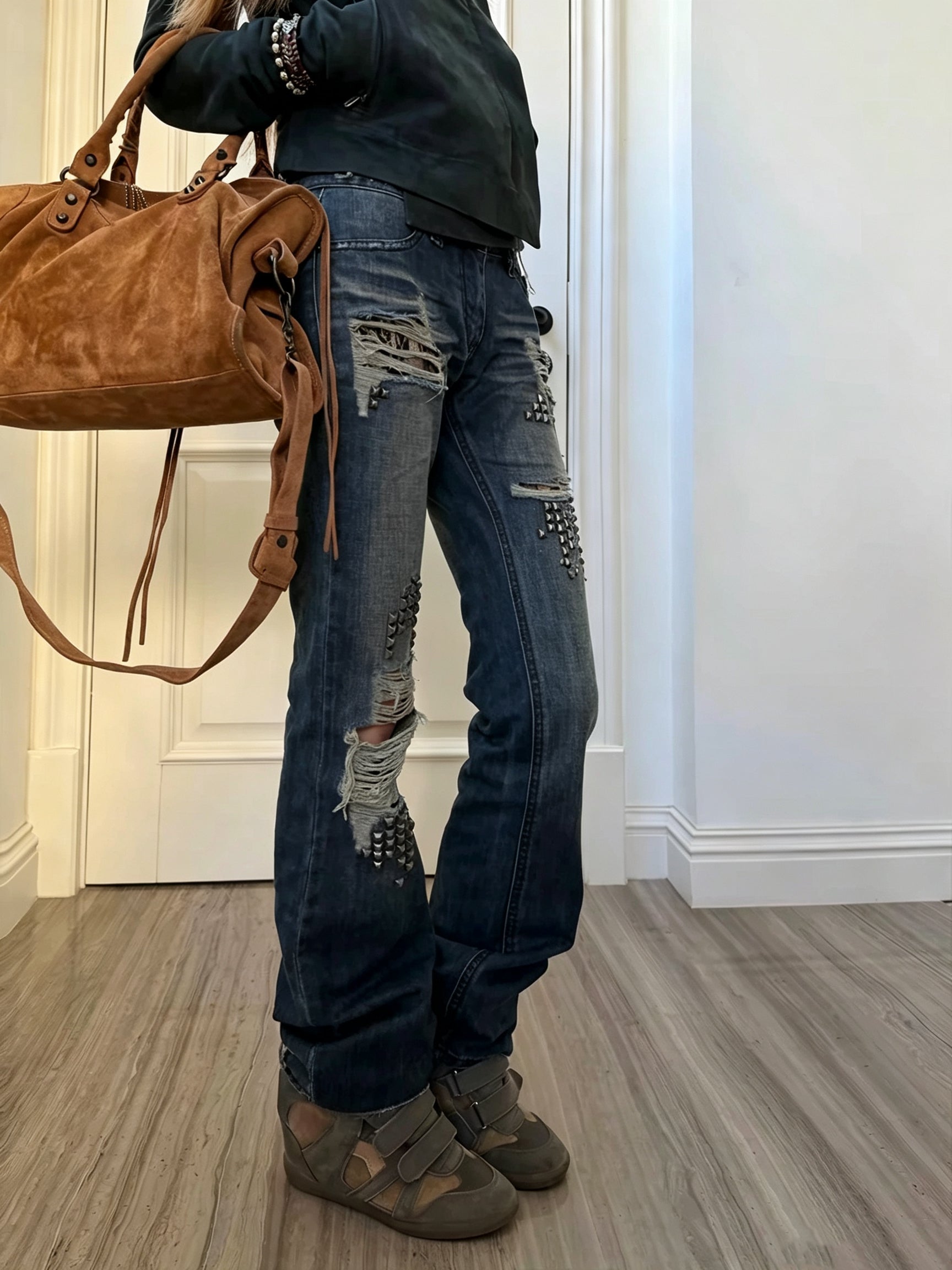 Premium Waxed Pants detail