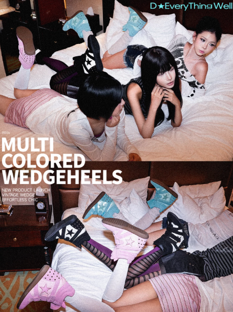 Candy Series Y2K Platform Wedge Sneakers
