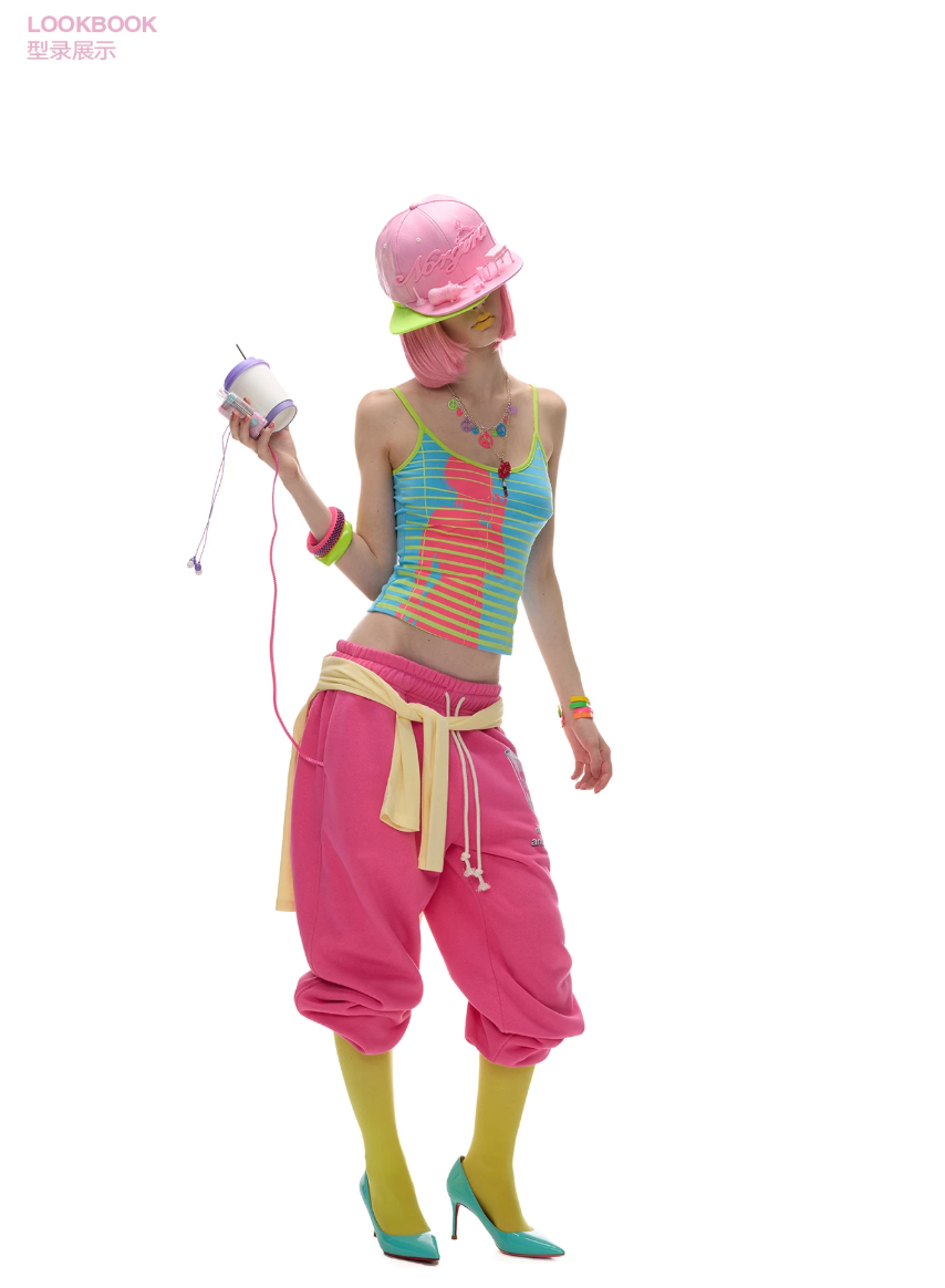 NORGIRA | TRASH Printed Drawstring Sweatpants