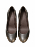 VINTAGE DARK BROWN WEDGE HEELS