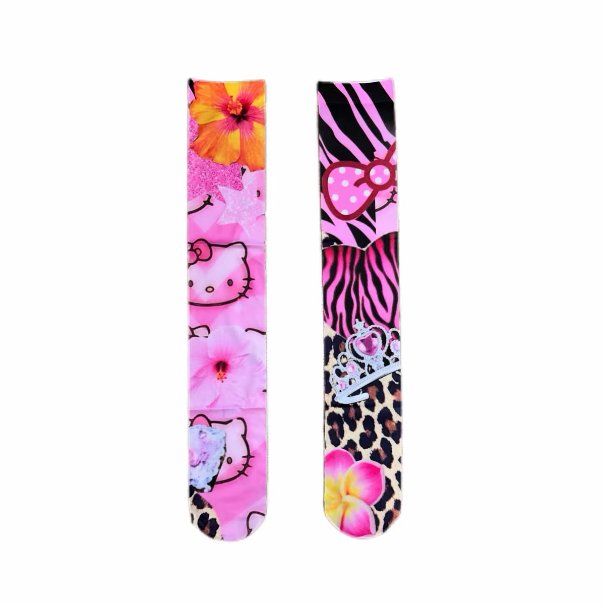 ACID VISION Velvet Knee-High Socks