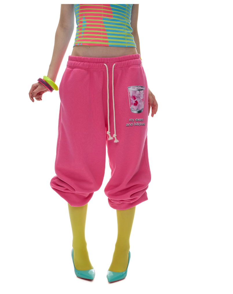NORGIRA | TRASH Printed Drawstring Sweatpants