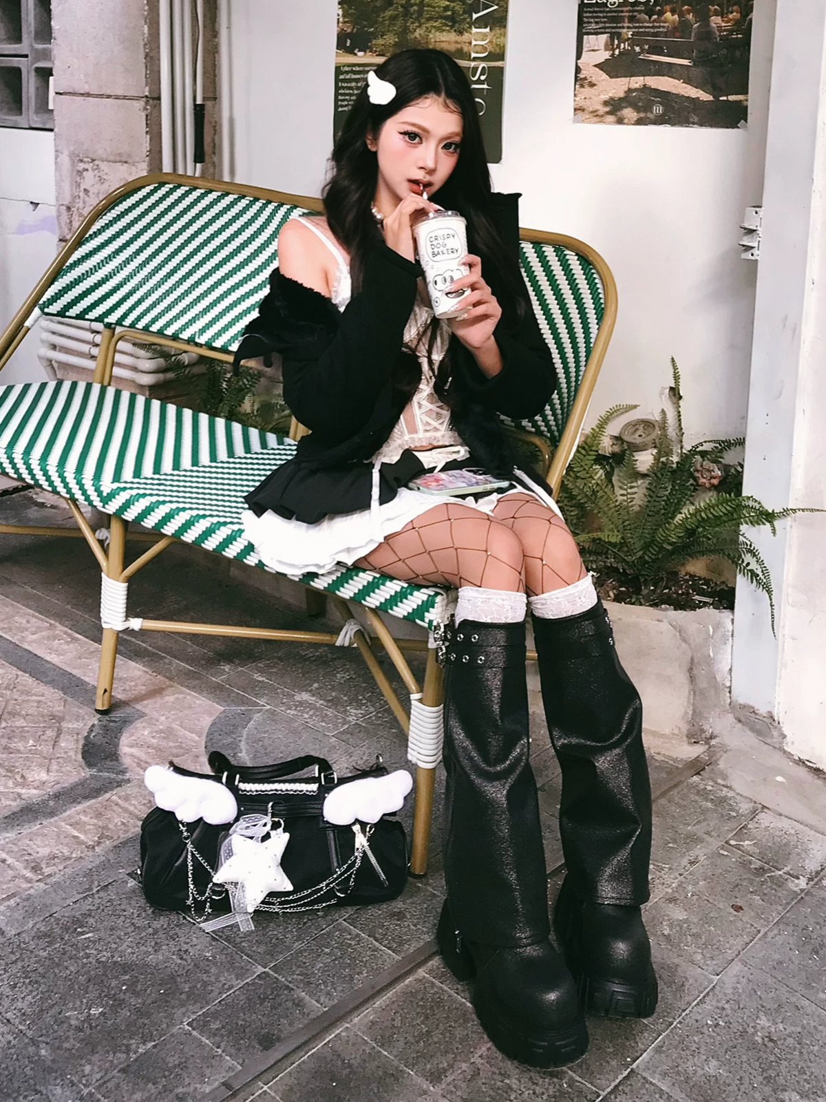 Platform Ankle Boots – Black Chunky Lug Sole Lace-Up Height-Boosting Boots