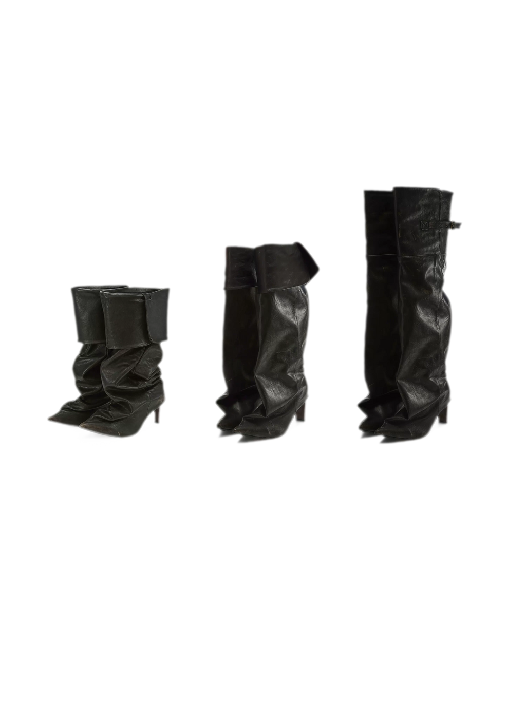 24ANS Pointed Toe Slouch Boots - front 2