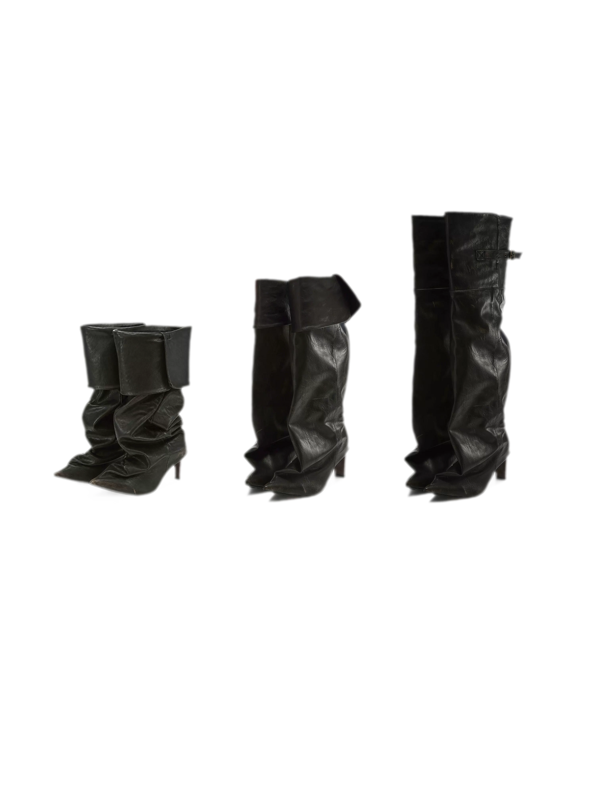 24ANS Pointed Toe Slouch Boots - front 2
