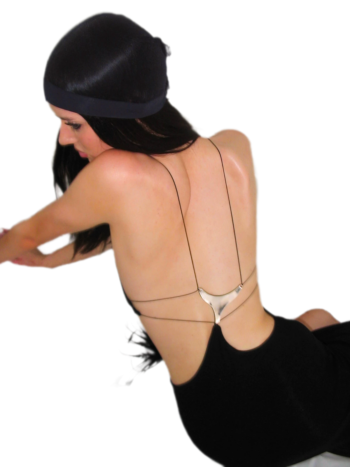 NOLA Backless Halter Slit Knit Dress – Open Back Bodycon Evening Dress