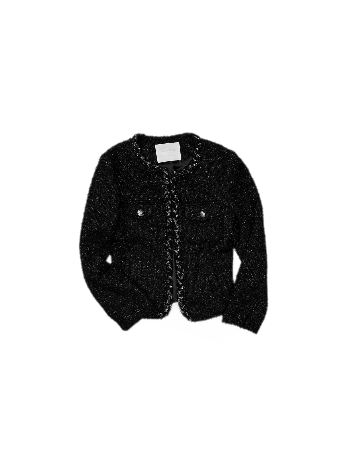 Boucle Tweed Cropped Jacket and Shorts Set