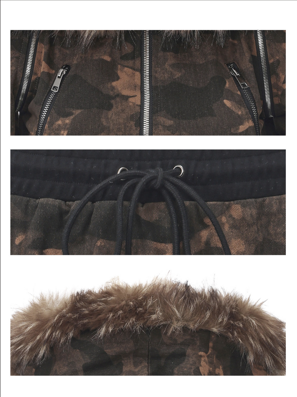 24ANS Camouflage Cropped Jacket Skirt Set - worn 3