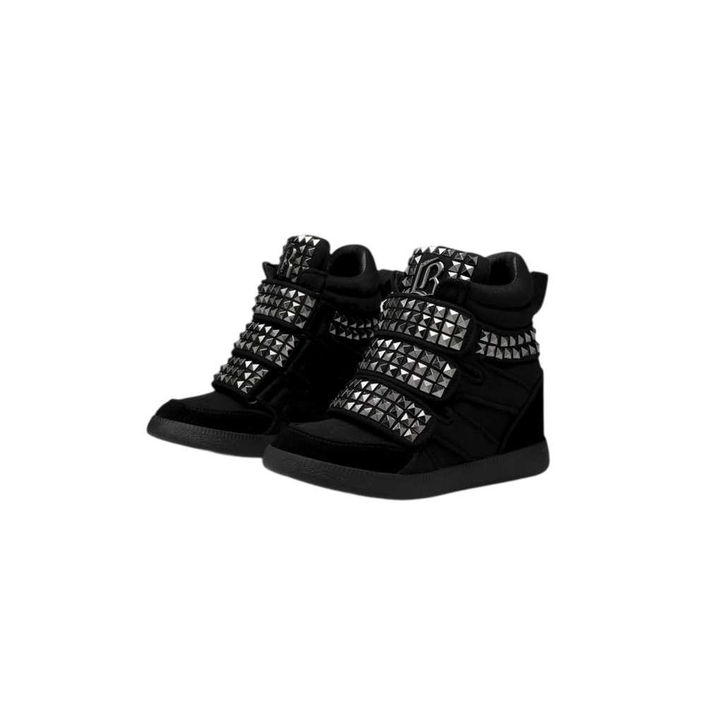 Rivet platform high-top sneakers