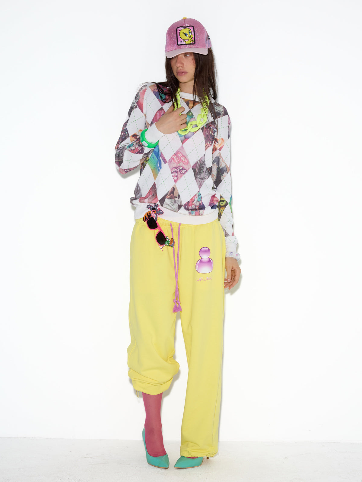 NORGIRA MSN Messenger Drawstring Sweatpants – Yellow