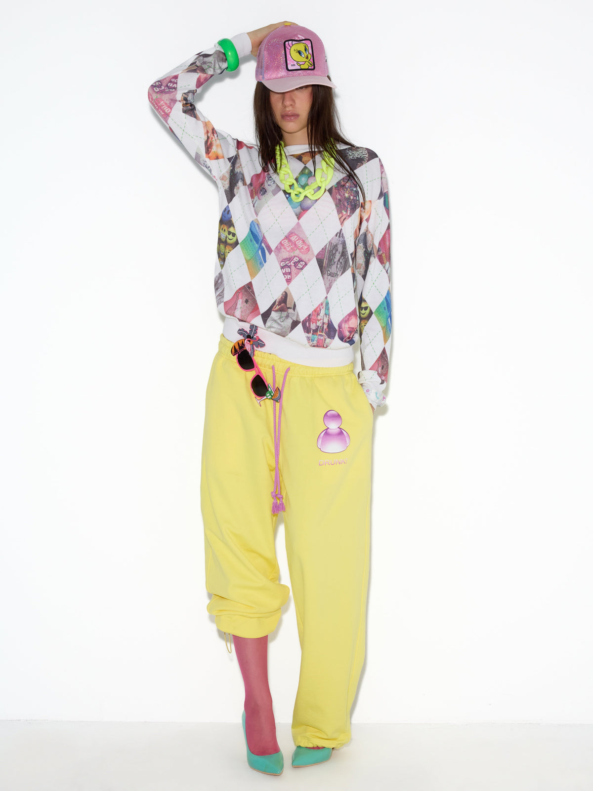 NORGIRA Tumblr Ephemera Argyle Sweater