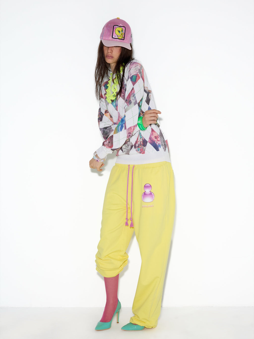 NORGIRA Tumblr Ephemera Argyle Sweater