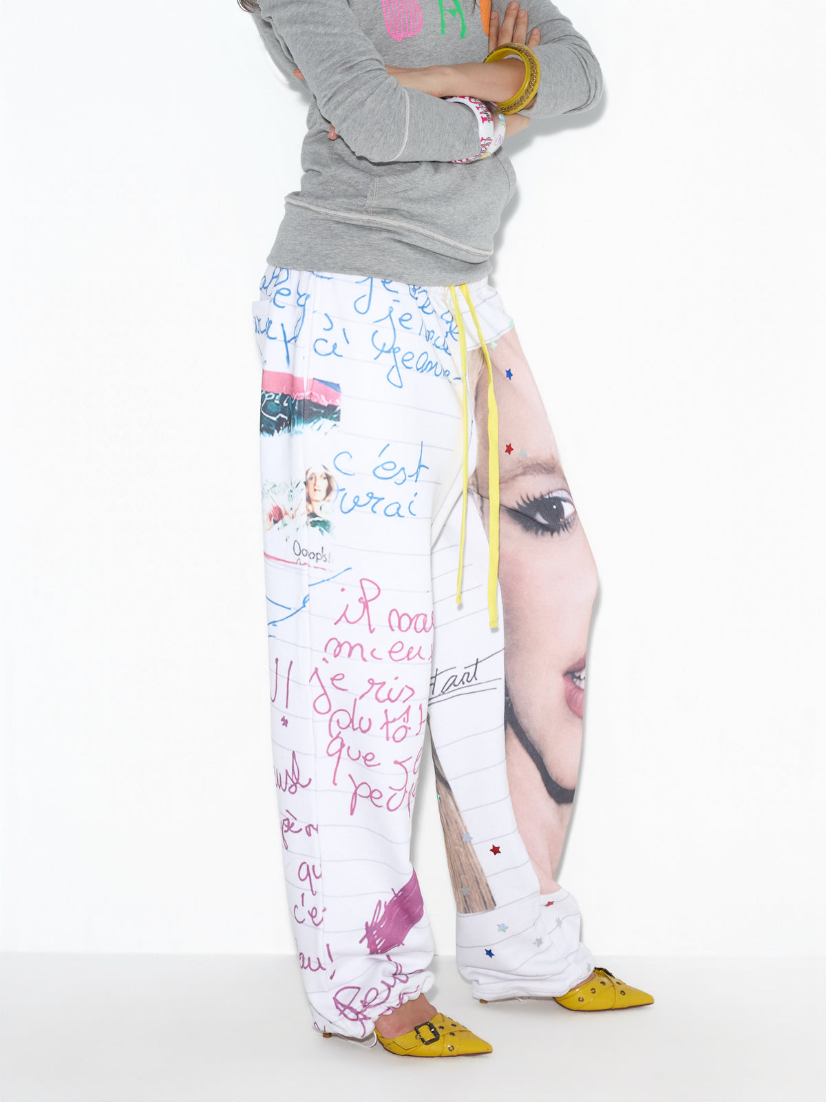 NORGIRA Scrapbook Print Drawstring Sweatpants