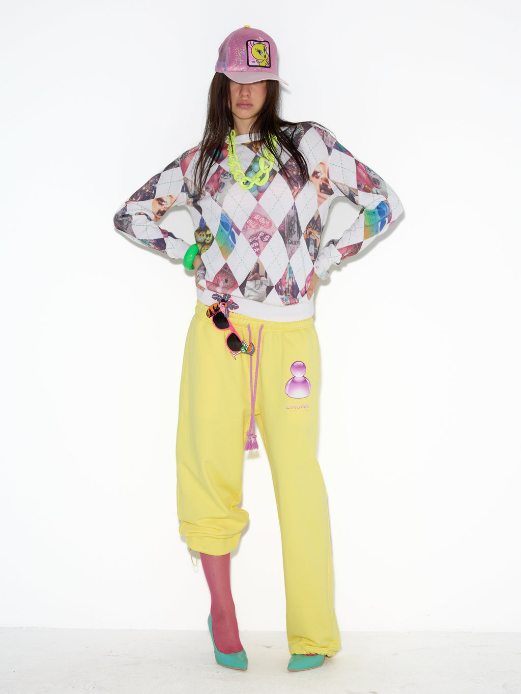 NORGIRA Tumblr Ephemera Argyle Sweater
