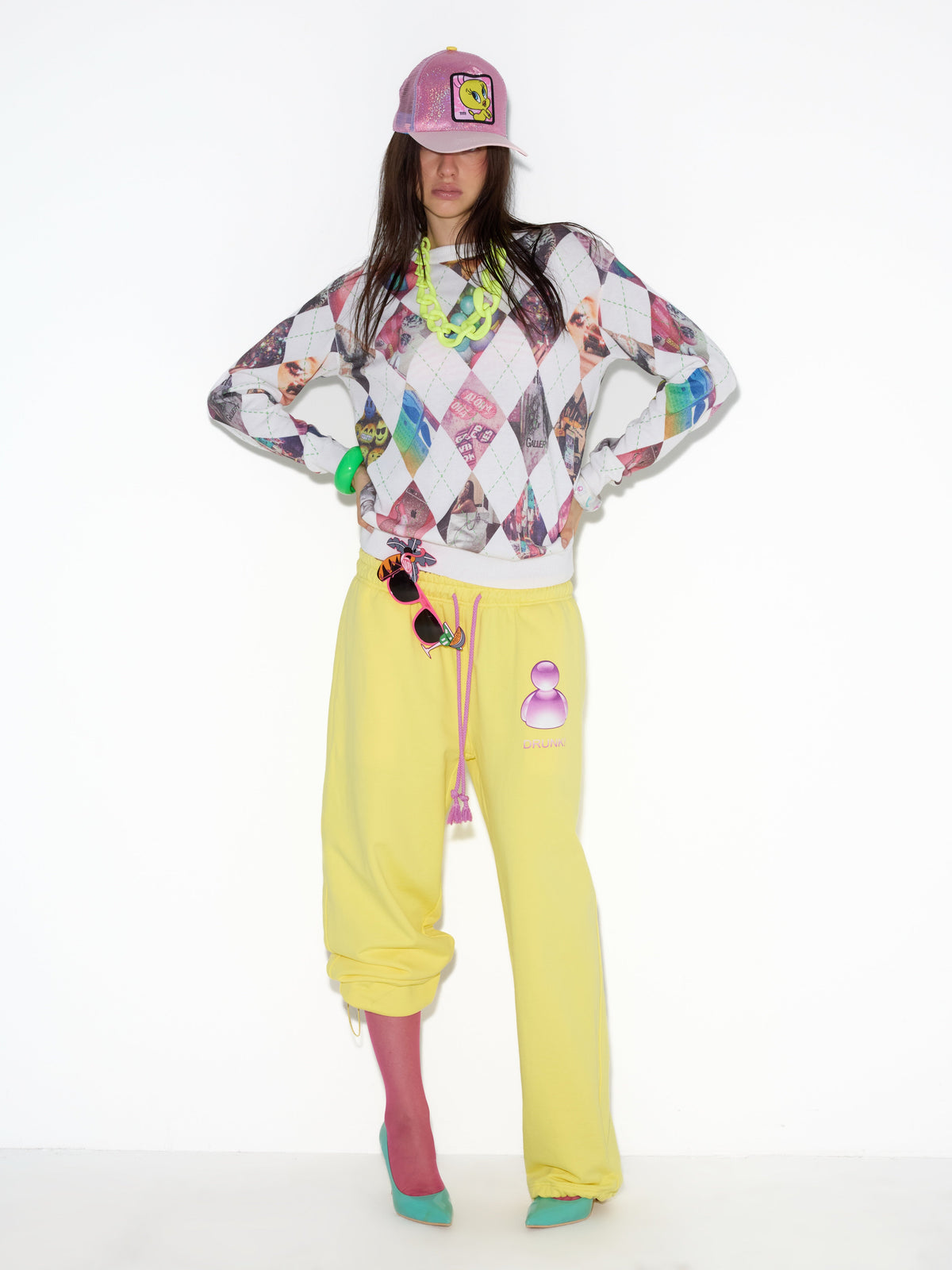 NORGIRA Tumblr Ephemera Argyle Sweater