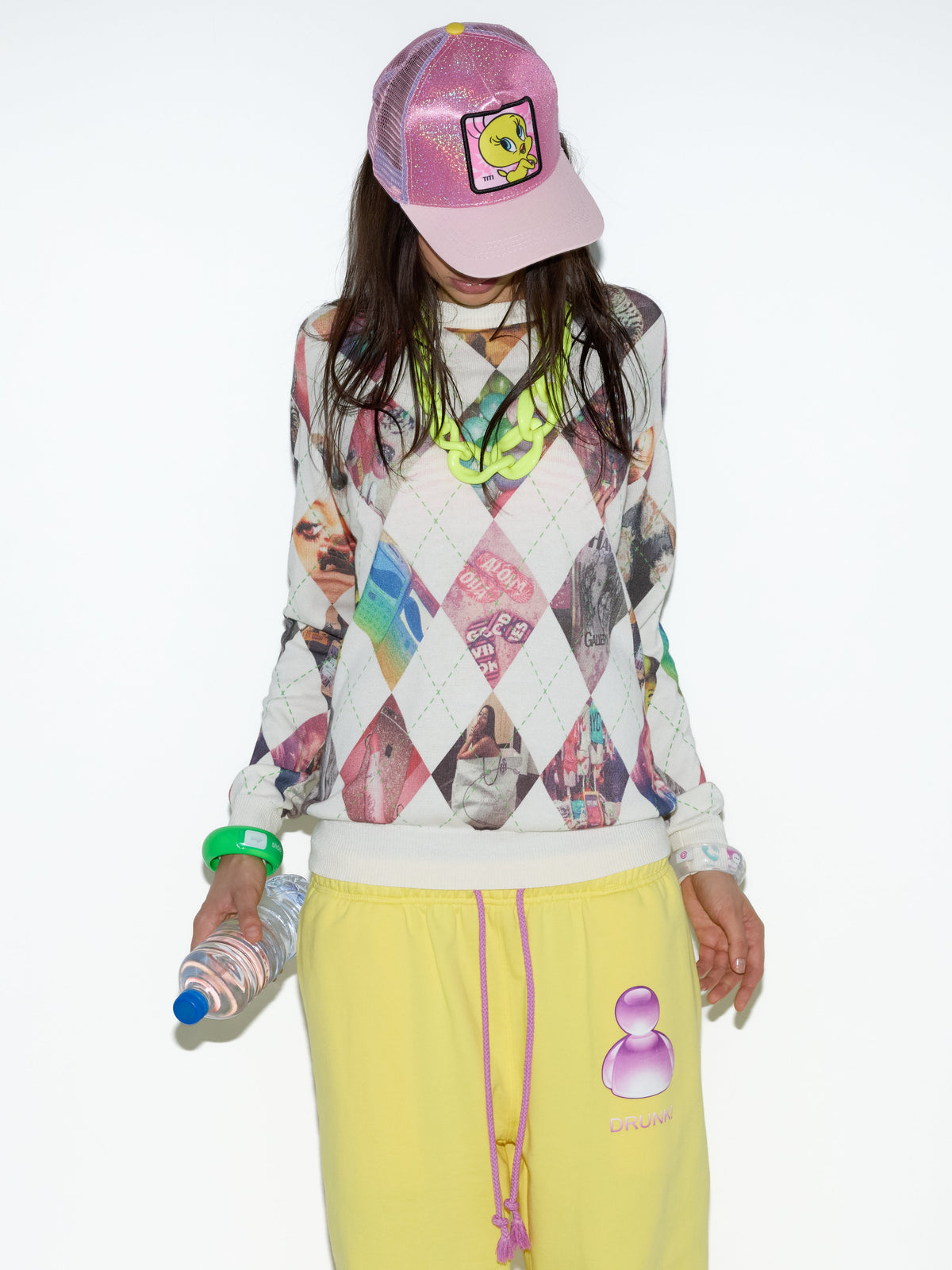 NORGIRA Tumblr Ephemera Argyle Sweater