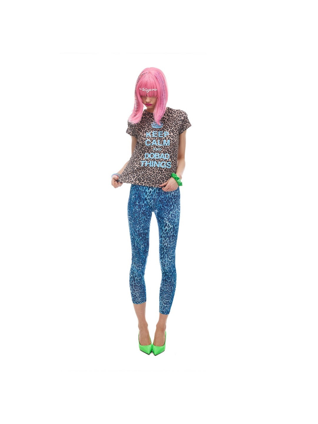 Keep Calm Leopard Print Tee