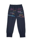 Colourful Slogan Drawstring Sweatpants