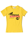 Good Kisser Glitter Slogan Tee