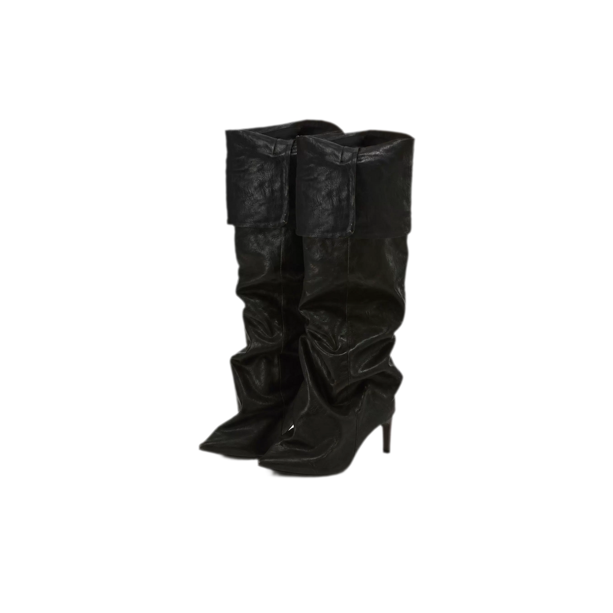 24ANS Pointed Toe Slouch Boots - Distressed Tall