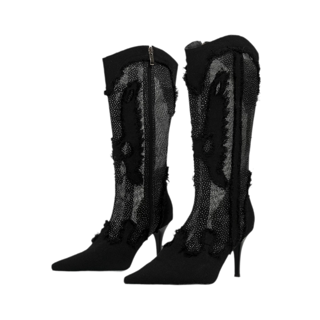 Starry mesh boots colorway